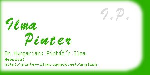 ilma pinter business card